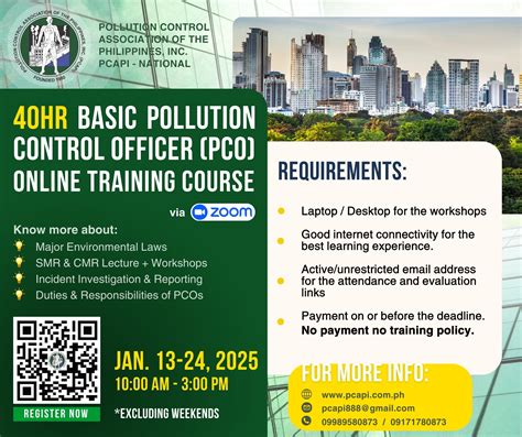 denr pco training 2024|40 HOURS BASIC POLLUTION CONTROL OFFICERS ONLINE .